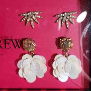 New J. CREW 2 PAIRS‎ earrings
